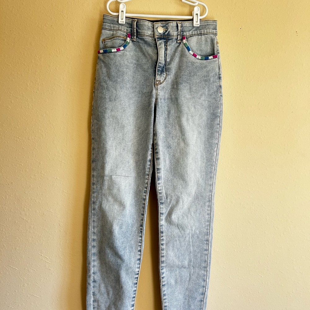 Knox Rose High Rise Jeans with Elastic Waistband